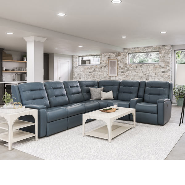 Leather Reclining Sectional | Flexsteel | Fenton Home