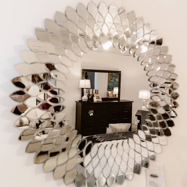 Glass Circle Mirror | Fenton Home Furnishings