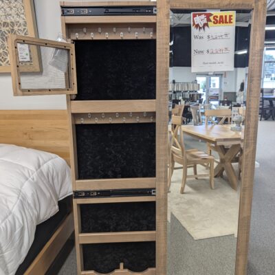 Full Length Mirrored Jewelry Armoire