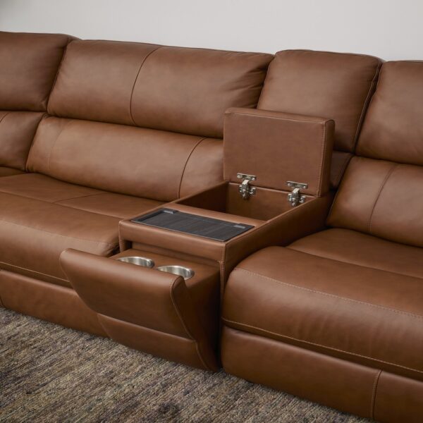 Henry Power Reclining Sectional with Power Headrests & Lumbar - Image 6