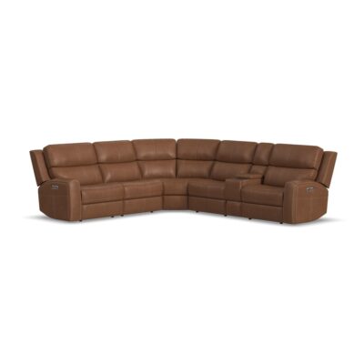 Linden Power Reclining Sectional with Power Headrests & Lumbar