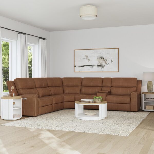 Linden Power Reclining Sectional with Power Headrests & Lumbar - Image 2