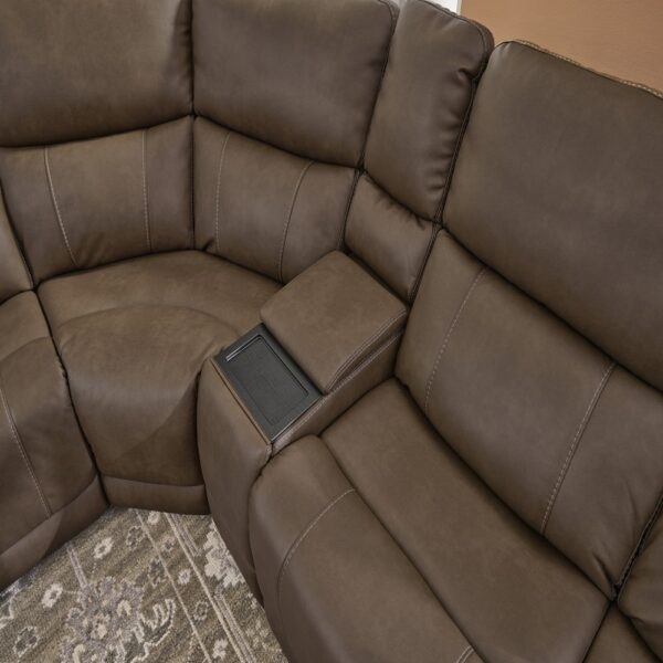 Carter Power Reclining Sectional with Power Headrests & Lumbar - Image 4