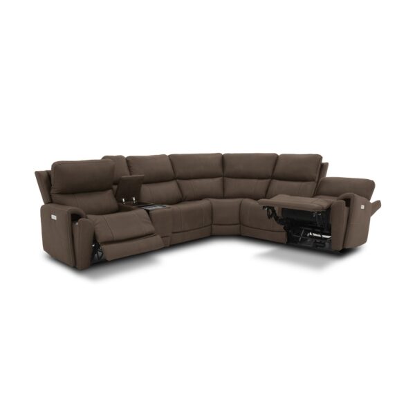 Carter Power Reclining Sectional with Power Headrests & Lumbar - Image 8