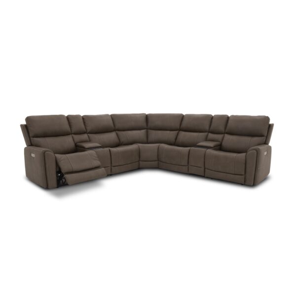 Carter Power Reclining Sectional with Power Headrests & Lumbar - Image 9