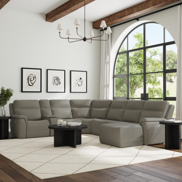 Sawyer Power Reclining Sectional with Power Headrests & Lumbar - Image 8