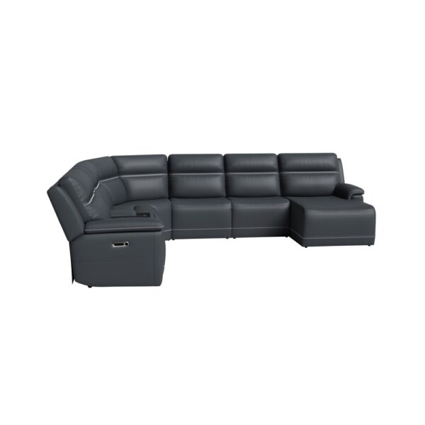 Sawyer Power Reclining Sectional with Power Headrests & Lumbar - Image 9
