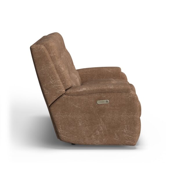 Arlo Power Reclining Loveseat with Console & Power Headrests - Image 4