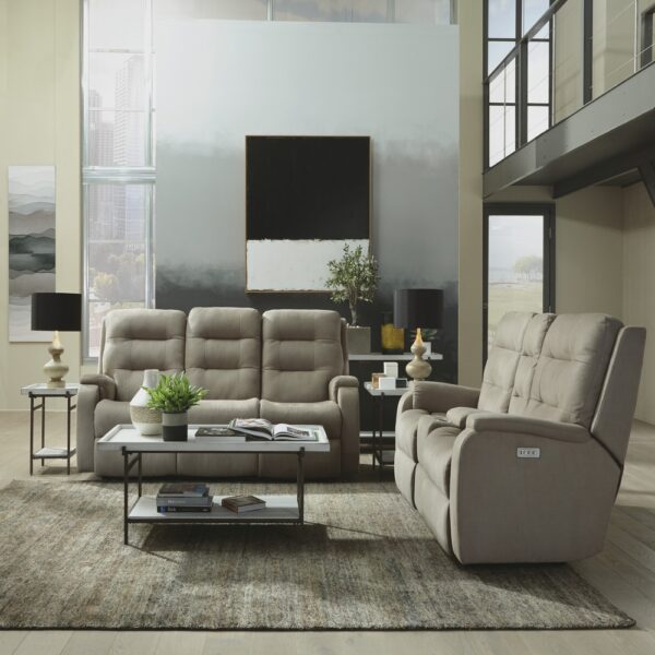 Arlo Power Reclining Loveseat with Console & Power Headrests & Lumbar - Image 2