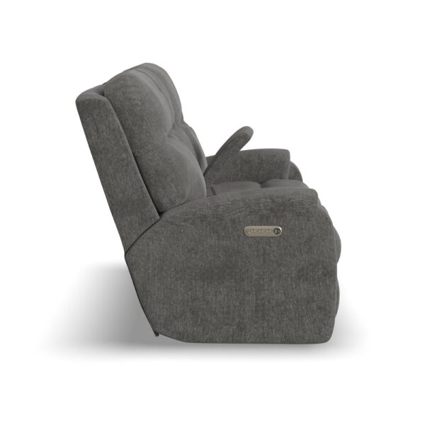 Penn Power Reclining Loveseat with Console & Power Headrests & Lumbar - Image 10