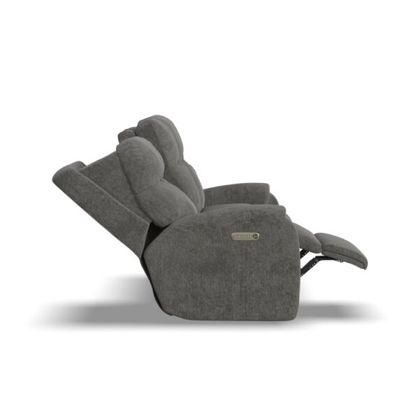 Penn Power Reclining Loveseat with Console & Power Headrests & Lumbar - Image 9