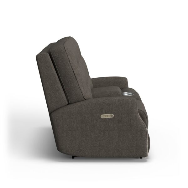 Devon Power Reclining Loveseat with Console & Power Headrests - Image 3