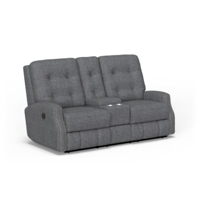 Devon Power Reclining Loveseat with Console