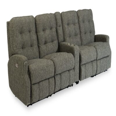 Devon Power Reclining Sectional with Power Headrests