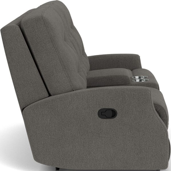 Devon Reclining Loveseat with Console - Image 4