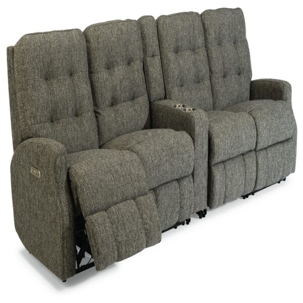 Devon Power Reclining Sectional with Power Headrests - Image 2