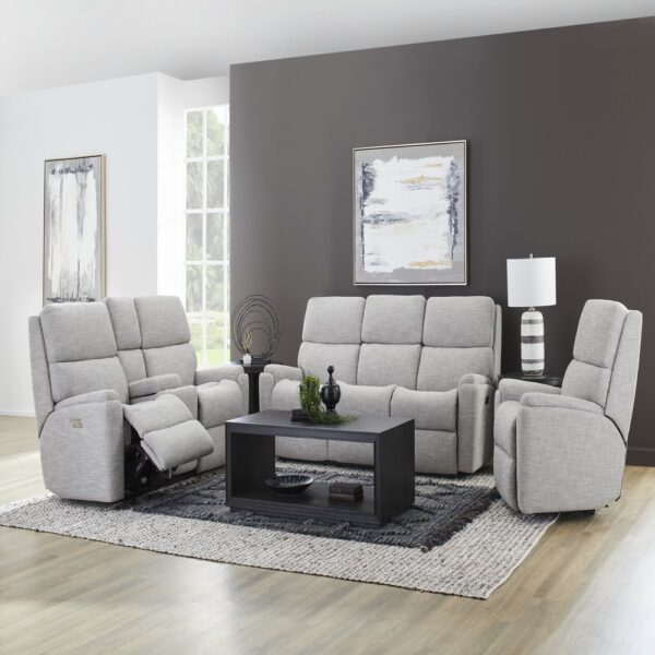 Rio Power Reclining Loveseat with Console & Power Headrests - Image 2
