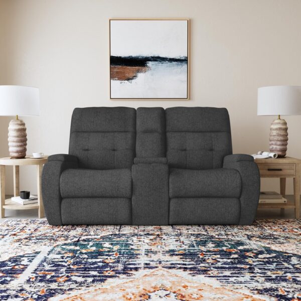 Strait Power Recliner with Power Headrest & Lumbar - Image 3