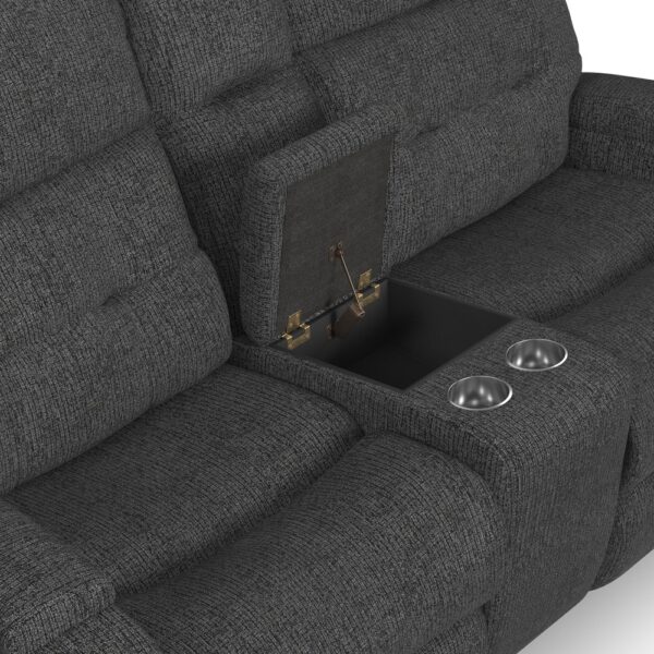Strait Power Recliner with Power Headrest & Lumbar - Image 6