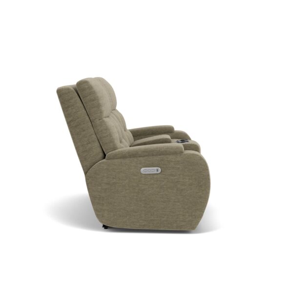 Strait Power Recliner with Power Headrest & Lumbar - Image 7