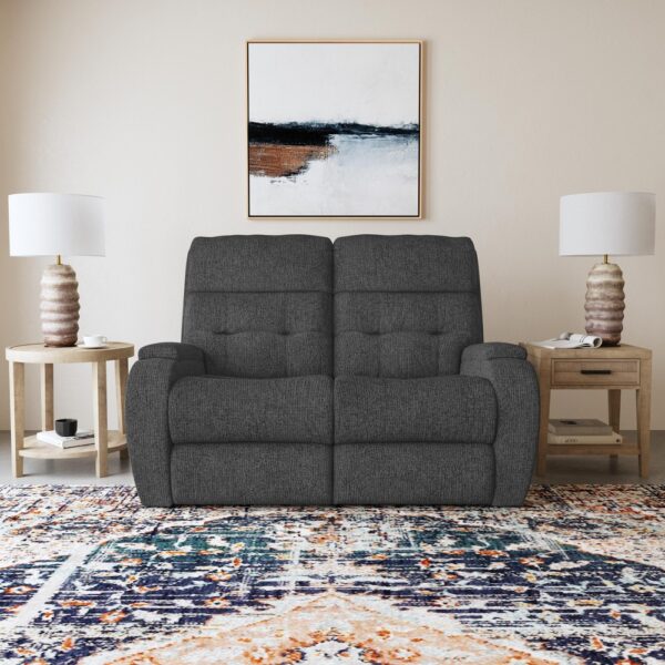 Strait Power Reclining Loveseat with Power Headrests - Image 3