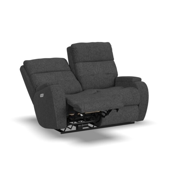 Strait Power Reclining Loveseat with Power Headrests - Image 4