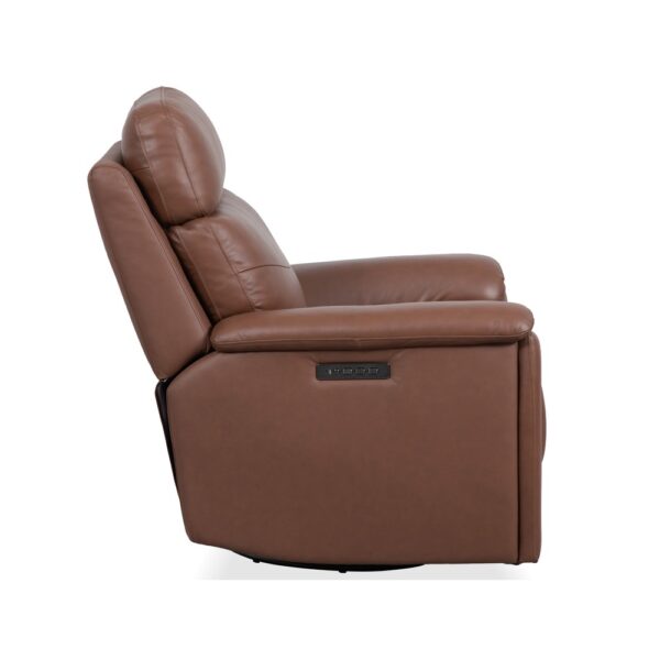 Refined Power Swivel Gliding Recliner with Power Headrest & Lumbar - Image 10