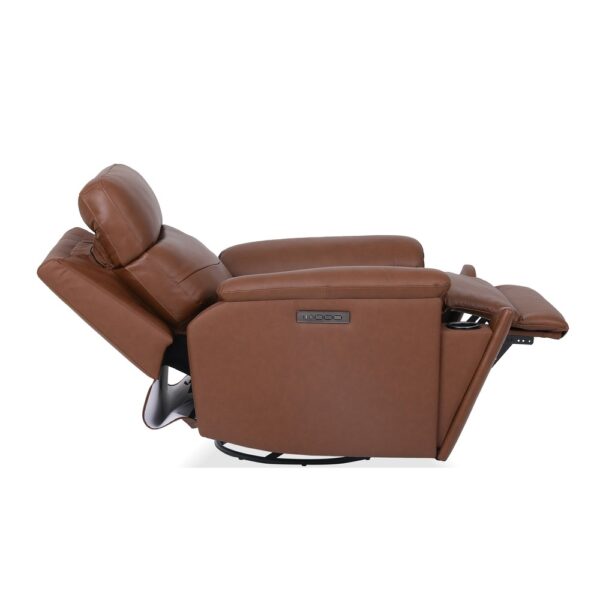 Refined Power Swivel Gliding Recliner with Power Headrest & Lumbar - Image 11