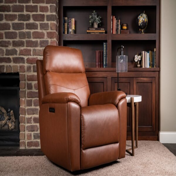 Refined Power Swivel Gliding Recliner with Power Headrest & Lumbar - Image 5