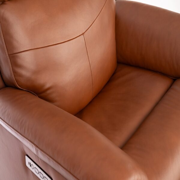 Refined Power Swivel Gliding Recliner with Power Headrest & Lumbar - Image 9