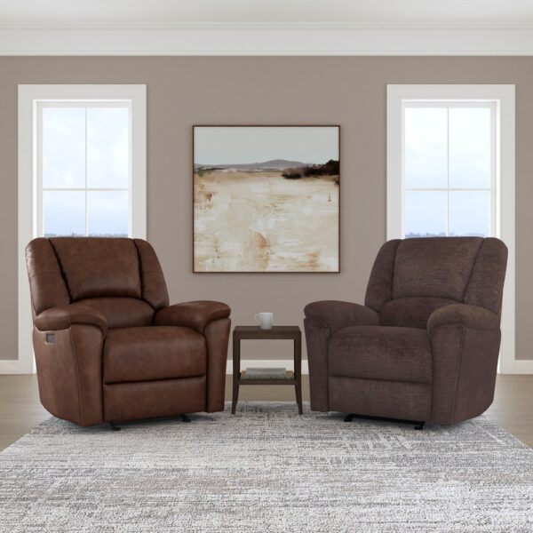 Plush Power Gliding Recliner with Power Headrest & Lumbar - Image 4