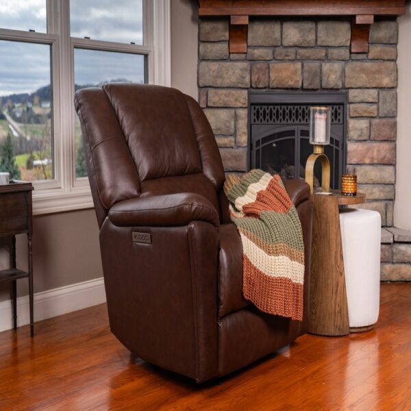 Plush Power Gliding Recliner with Power Headrest & Lumbar - Image 5
