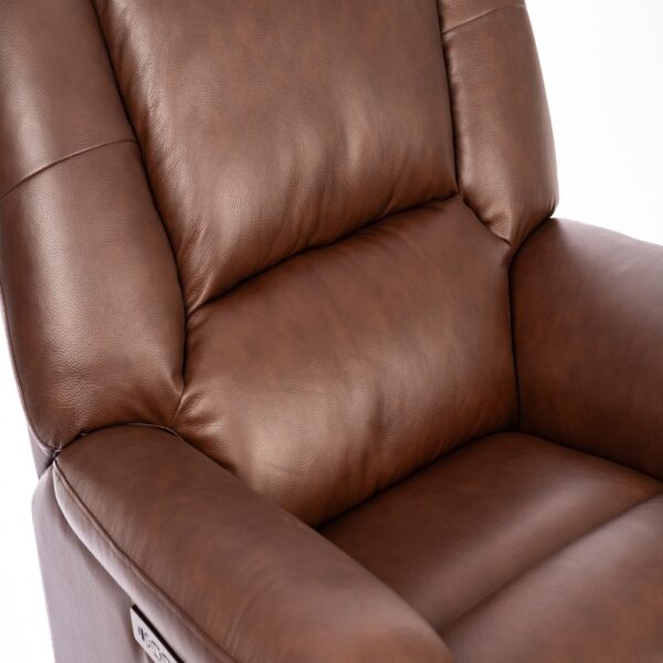 Plush Power Gliding Recliner with Power Headrest & Lumbar - Image 7