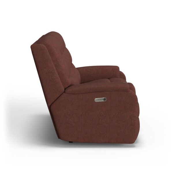 Arlo Power Reclining Loveseat with Console & Power Headrests & Lumbar - Image 4