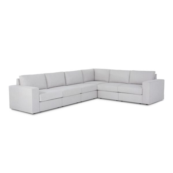 Flex 6-Seat Sectional with Wide Arm