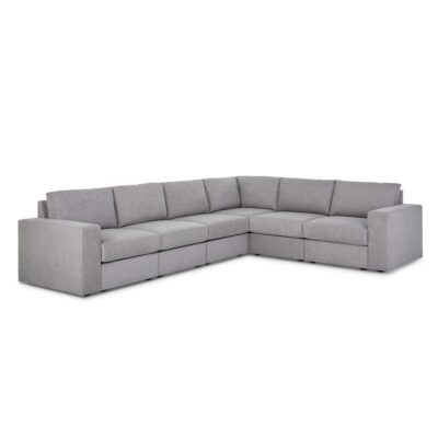 Flex 6-Seat Sectional with Wide Arm