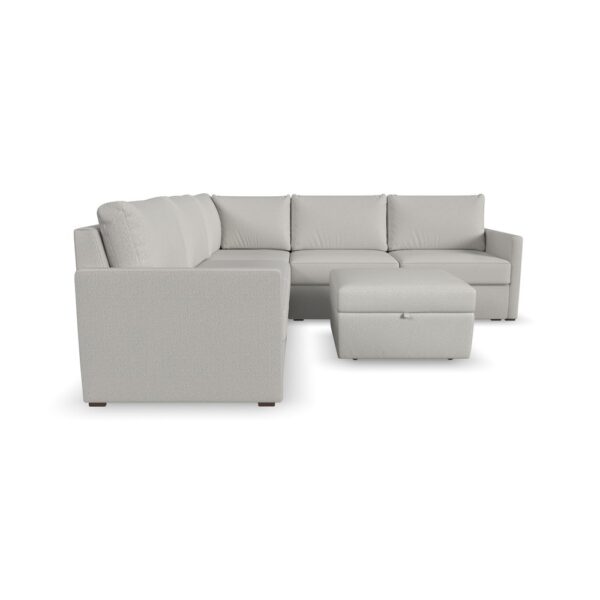 Flex 5-Seat Sectional with Narrow Arm and Storage Ottoman - Image 8