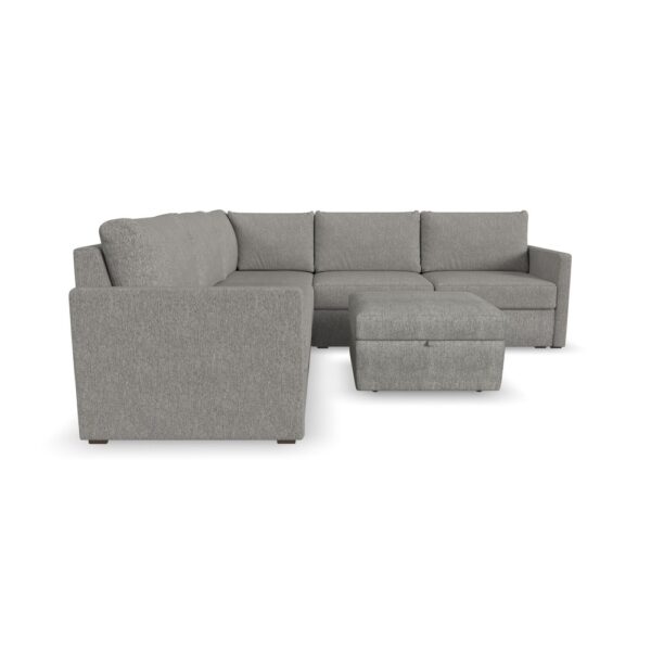 Flex 5-Seat Sectional with Narrow Arm and Storage Ottoman - Image 8