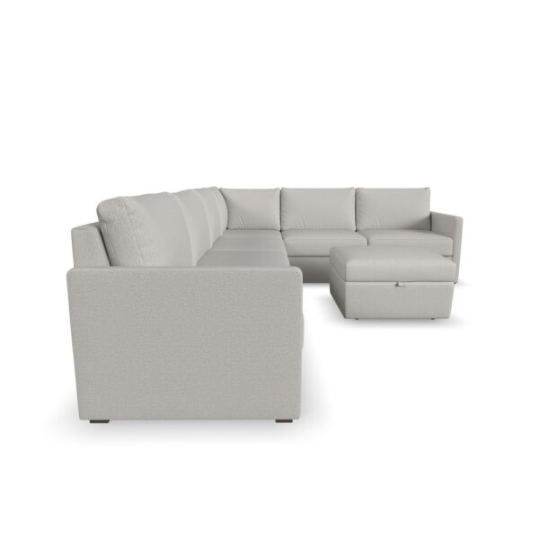 Flex 6-Seat Sectional with Narrow Arm and Storage Ottoman - Image 8