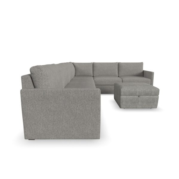 Flex 6-Seat Sectional with Narrow Arm and Storage Ottoman - Image 8