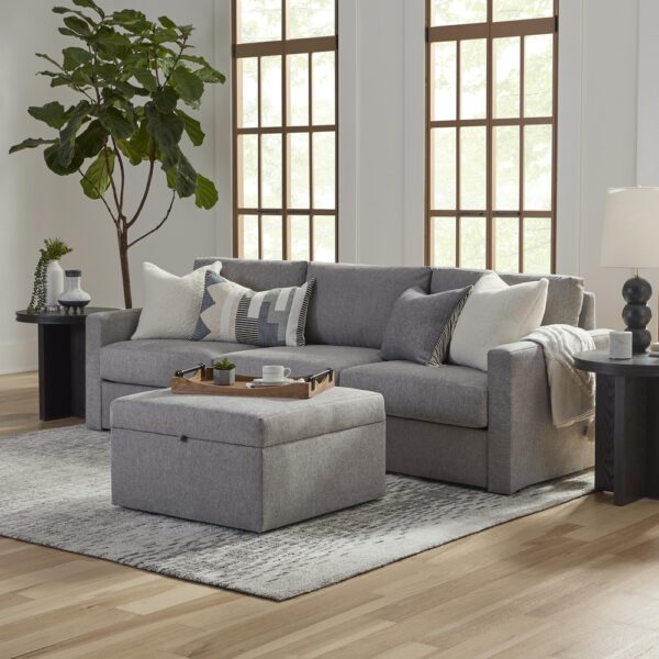 Flex Sofa with Standard Arm and Storage Ottoman - Image 7