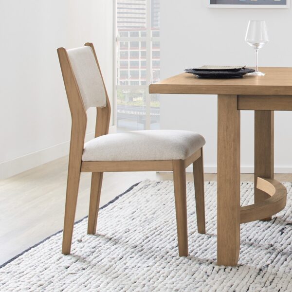 Normandy Pair of Upholstered Dining Chairs - Image 2
