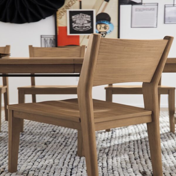 Normandy Pair of Wood Dining Chairs - Image 2