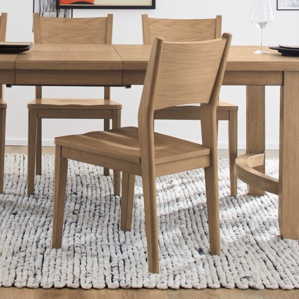 Normandy Pair of Wood Dining Chairs - Image 3