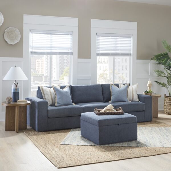 Flex Sofa with Wide Arm and Storage Ottoman - Image 2