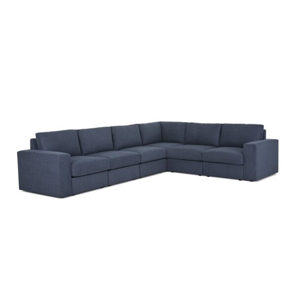 Flex 6-Seat Sectional with Wide Arm