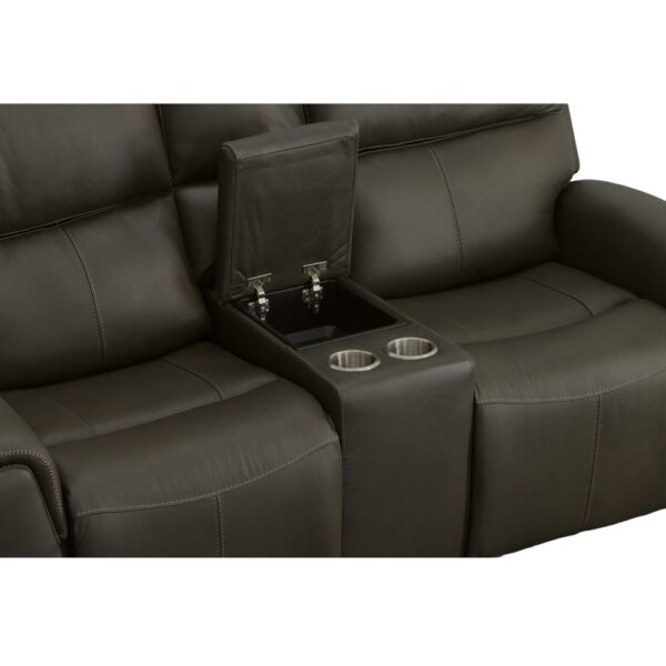 Jarvis Power Reclining Loveseat with Console & Power Headrests - Image 4
