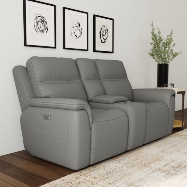 Sawyer Pwr Recl Loveseat w/ Console, Pwr Hdrsts, Lumbar - Image 2