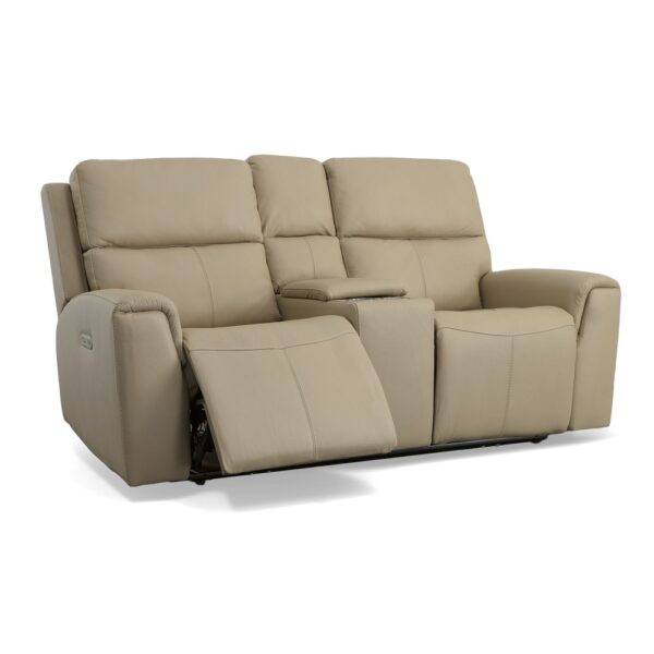 Jarvis Power Reclining Loveseat with Console & Power Headrests - Image 2