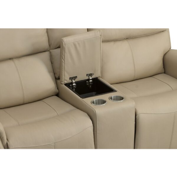 Jarvis Power Reclining Loveseat with Console & Power Headrests - Image 3